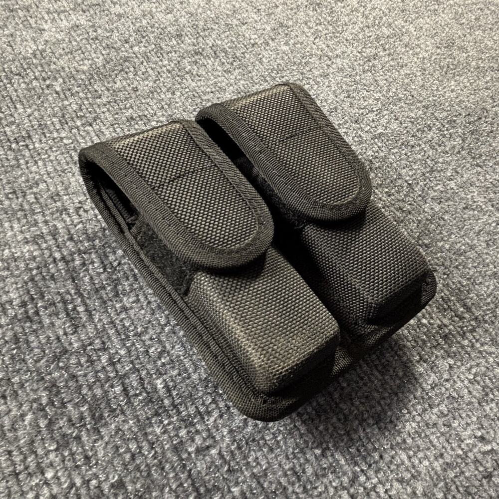 Bianchi Double Magazine Pouch Nylon Accumold Size 2 Black Pistol Pouches